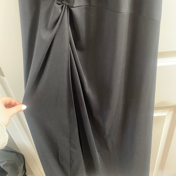 Black Studded Neckline Maxi Dress - Picture 3 of 5